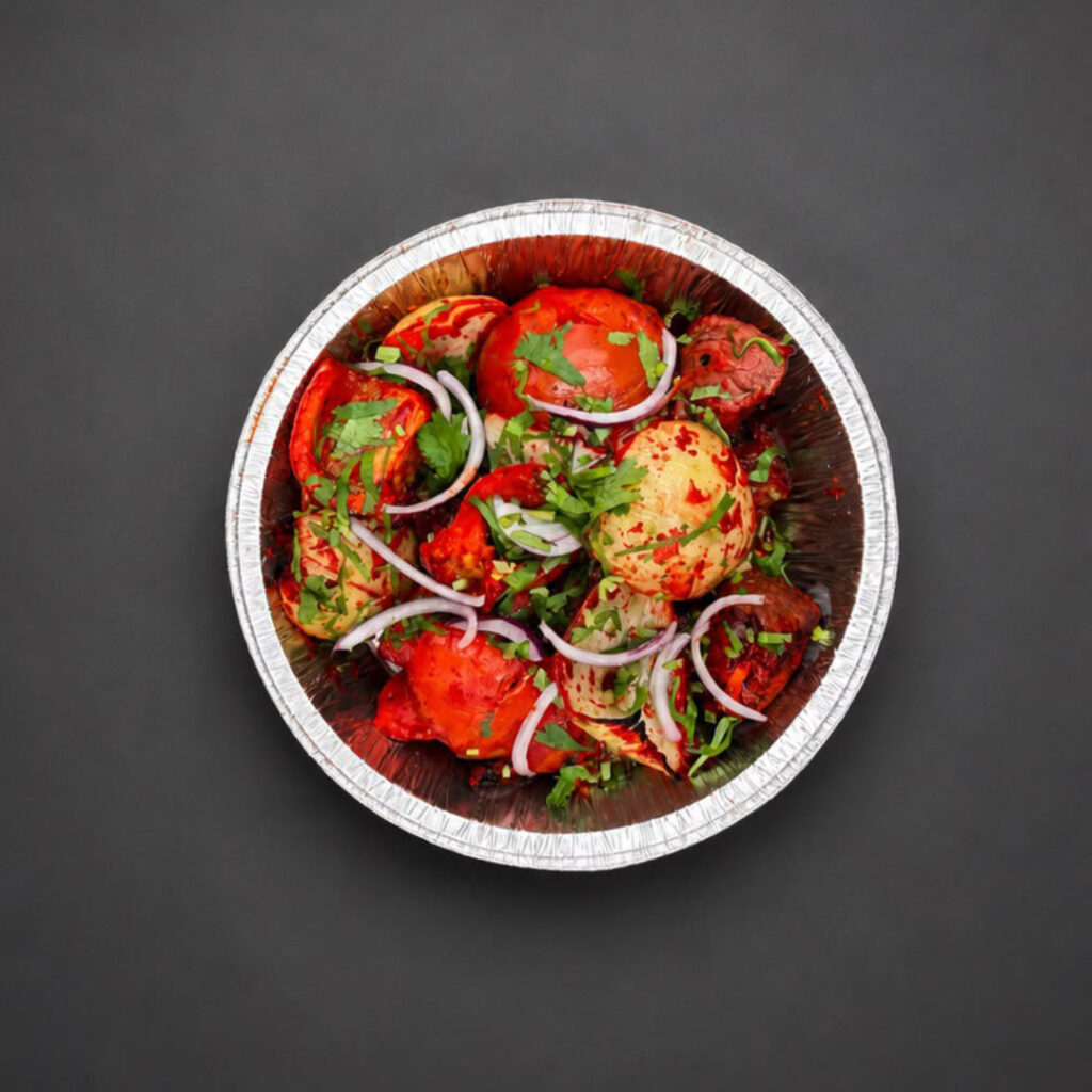 Home tandoori lamb tikka shashlik